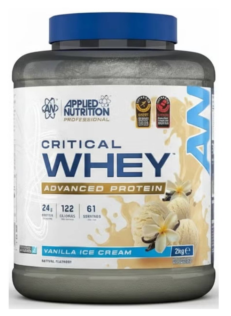 أبلايد نيوتريشن البروتين المتقدم للوي الحرج، نكهة الآيس كريم الفانيليا، 2 كغ - Image 2